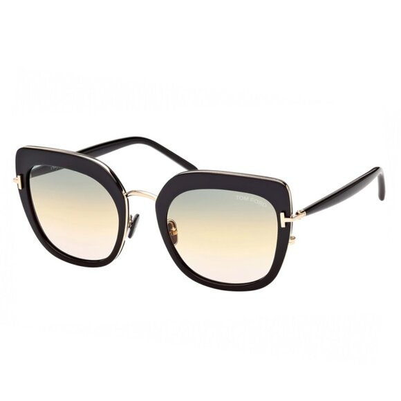 NEW TOM FORD WOMEN TF945 01B SUNGLASSES VIRGINIA FT0945/S EYEWEAR FT0945 01B - Picture 1 of 3